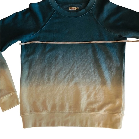 FAHERTY BLUE & WHITE OMBRÉ SWEATSHIRT SIZE MEDIUM - Picture 7 of 10